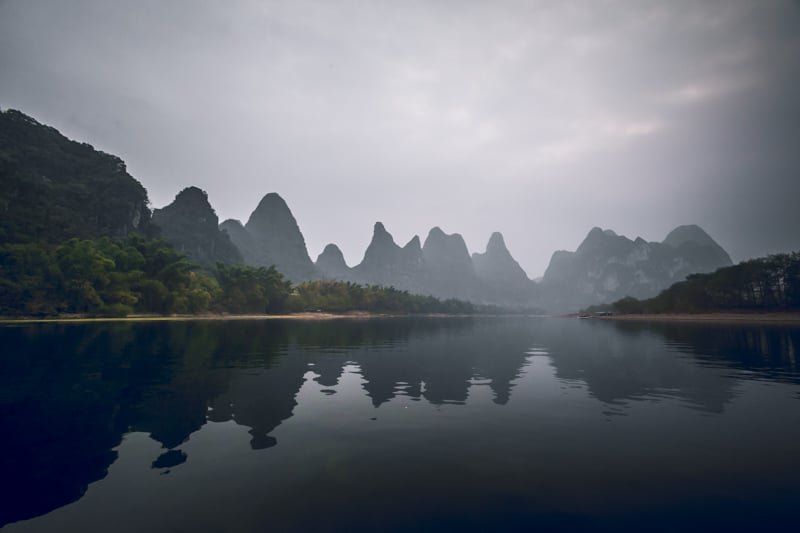 The Li river in China is a beautiful place to visit