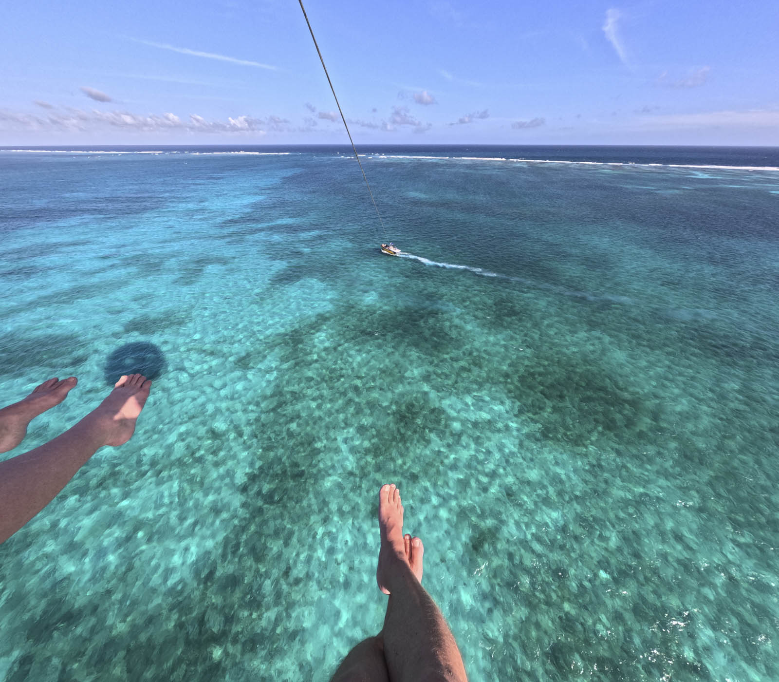 Belize Itinerary Parasailing Ambergris Cay