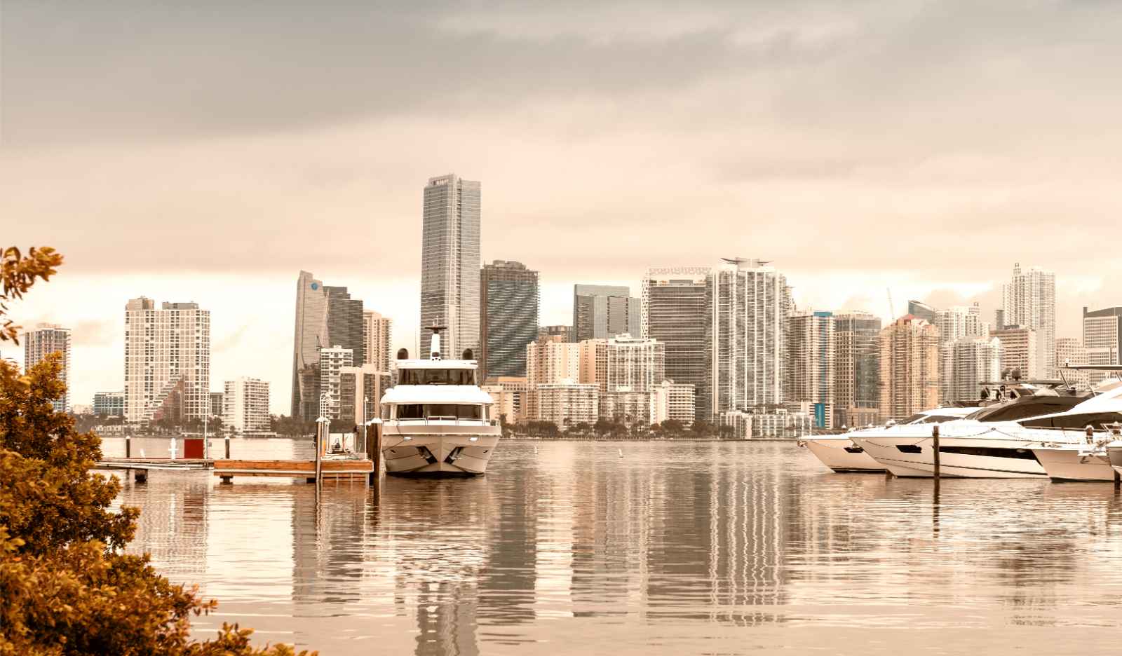 Best Places To Visit in January USA Miami Skyline