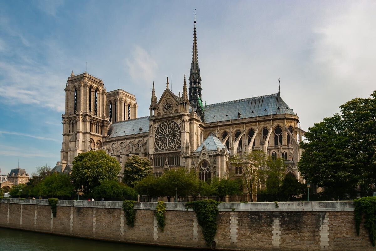 Notre Dame Cathedral in paris France
