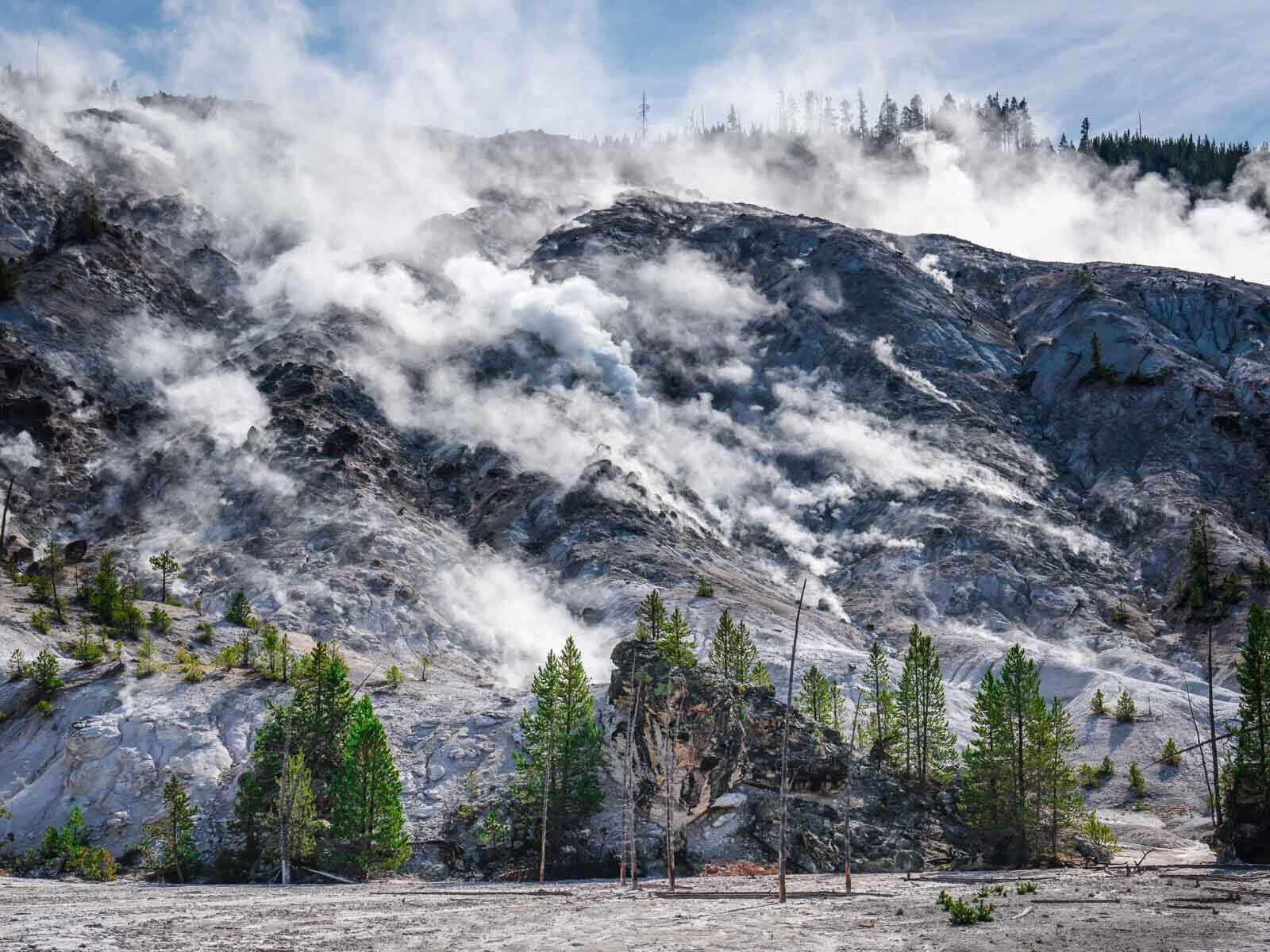 Things to do in Yellowstone National Park Roaring Mountain