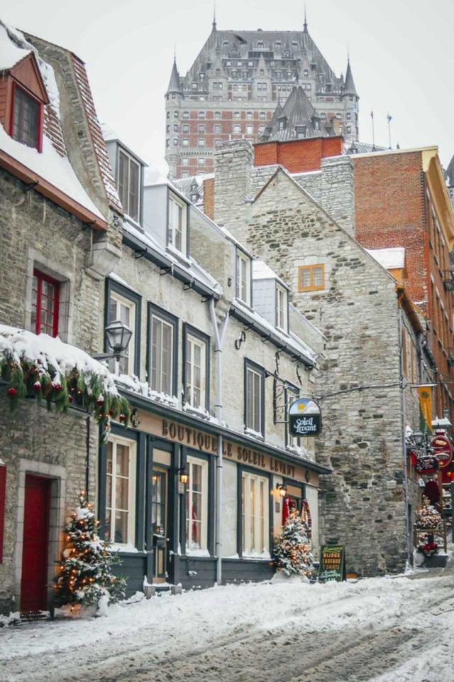 best christmas vacations quebec city