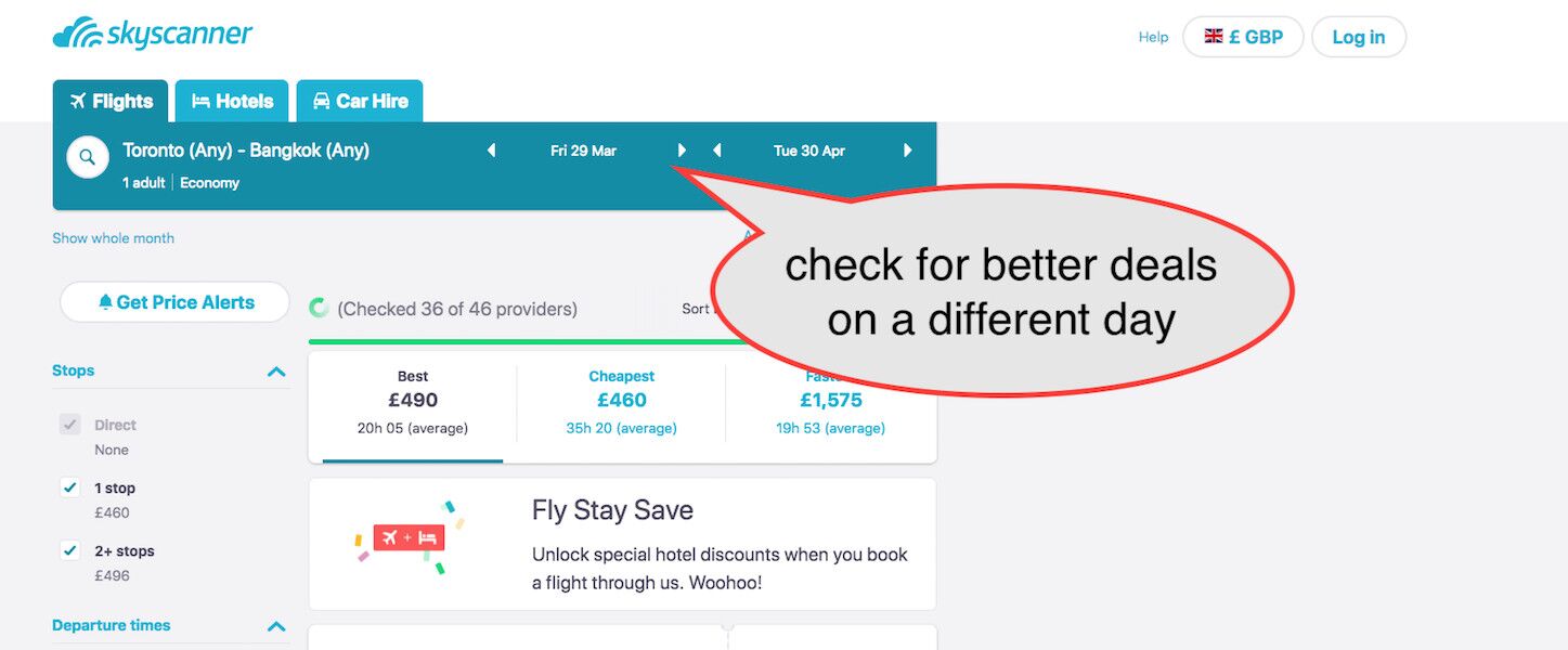 how to find cheap flights with skyscanner