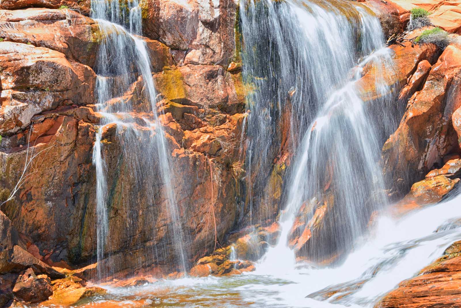 Waterfall at Gunlock State Park in Utah