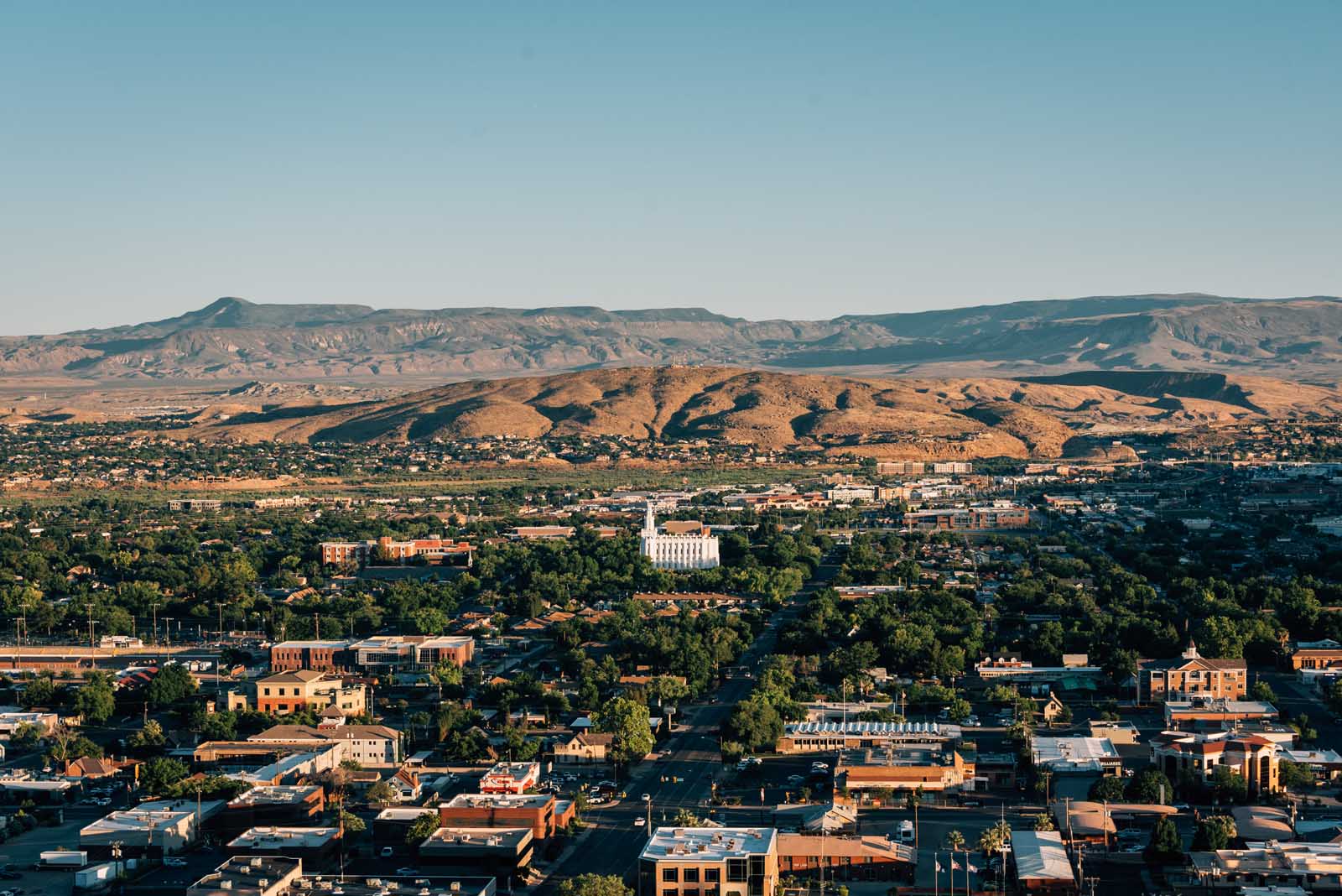 View from Pioneer Park, in St. George, Utah