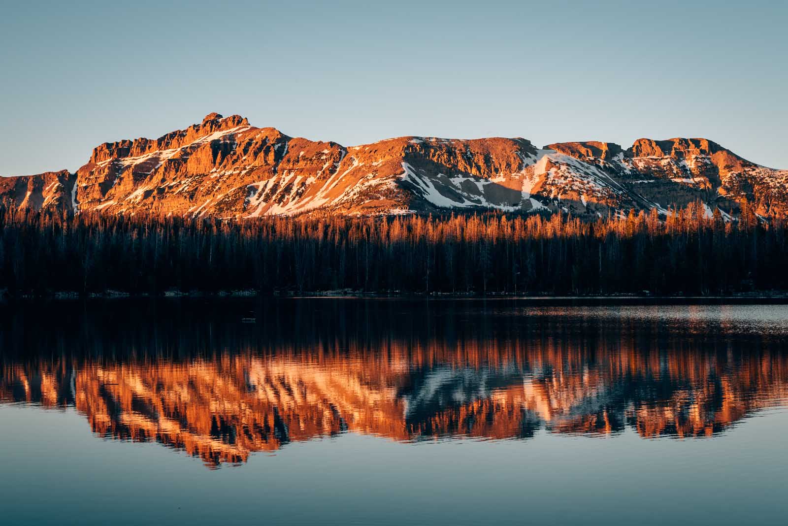 Mirror Lake, in the Uinta Mountains, Utah
